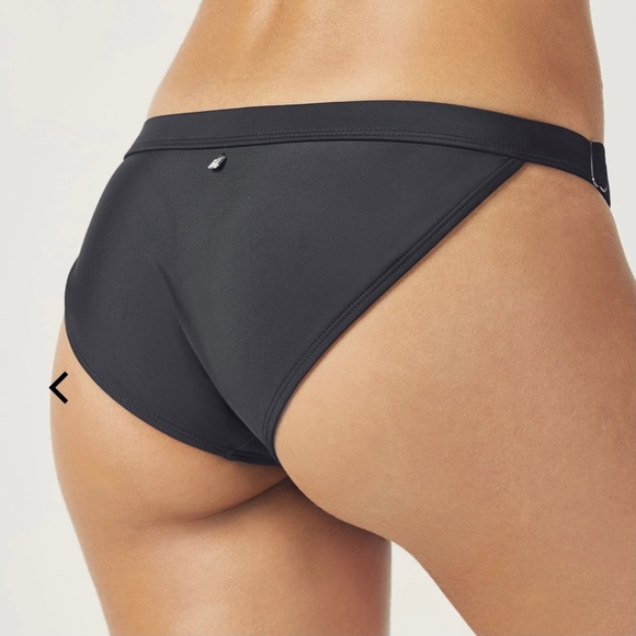 Fabletics Meg Black Bikini Bottom size large - Picture 2 of 8